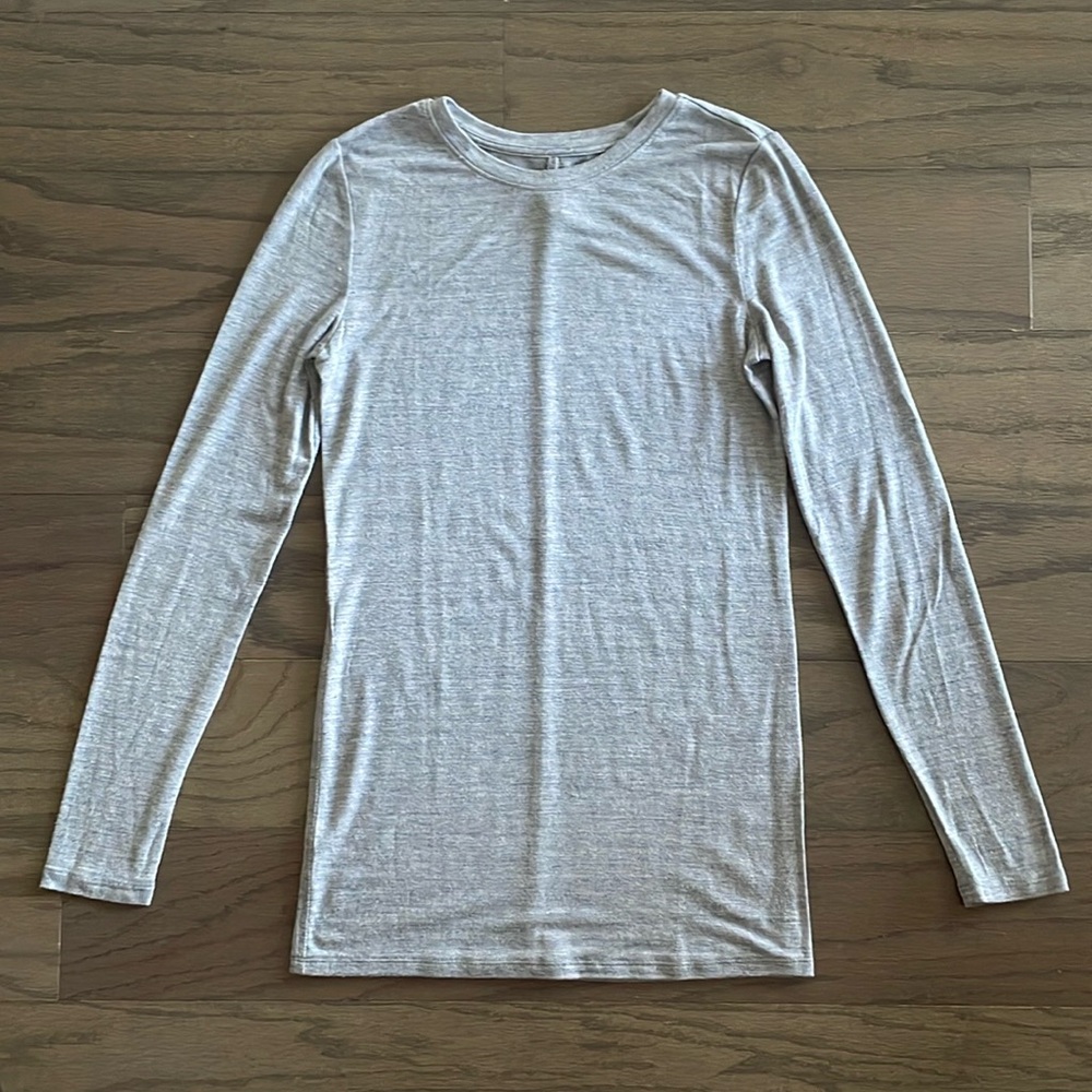Lou and Grey Purple/Grey Long Sleeve Tee - Size XS